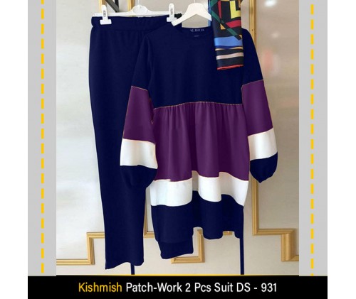 Kishmish Patch-Work 2 Pcs Suit DS - 931